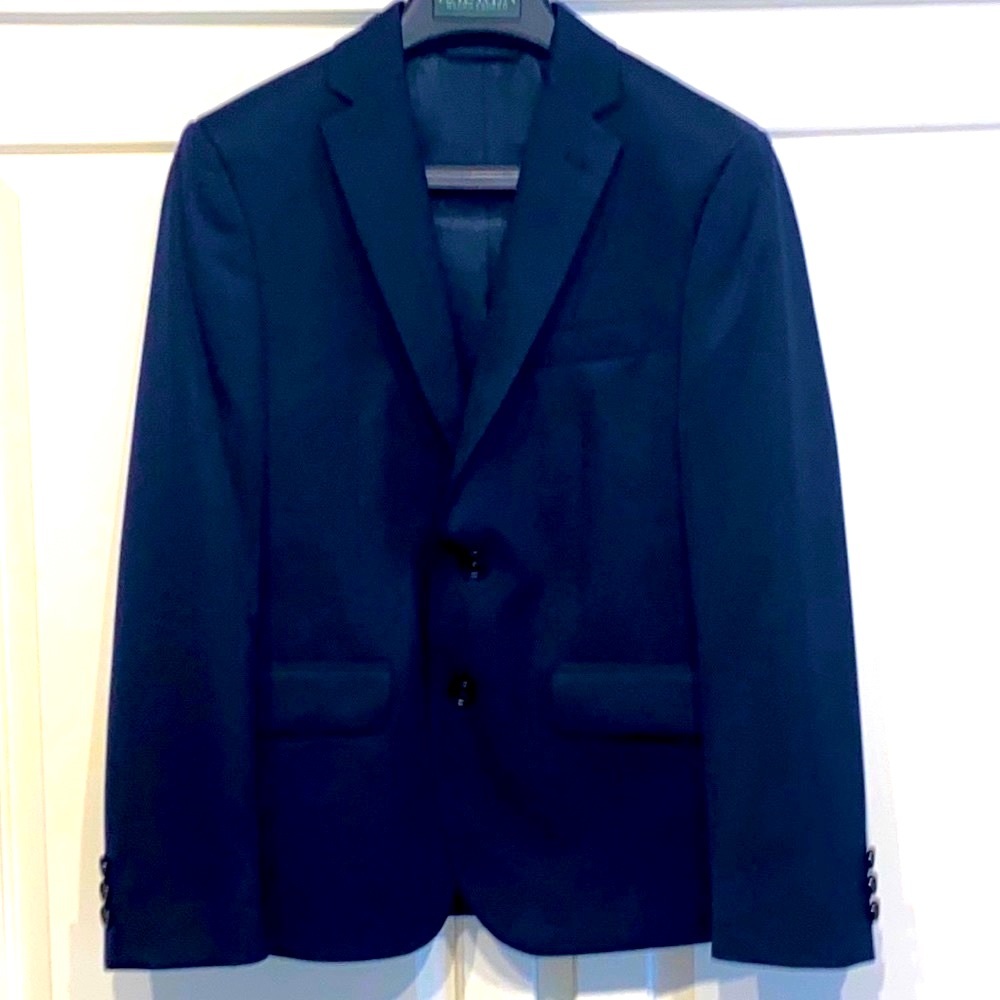 Boys 12R navy blue Ralph Lauren sports jacket.